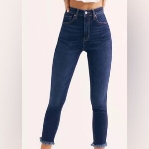 We the Free Dark Wash Skinny Jeans